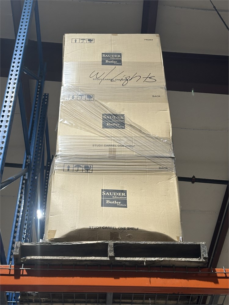 Contents of area and pallet racks not included