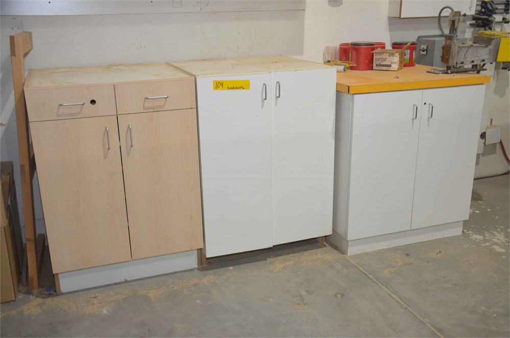 Edgebanding storage cabinets Qty. (3)