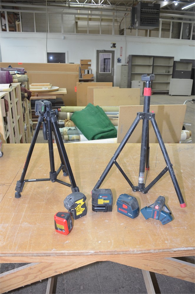 Laser levels and tripods