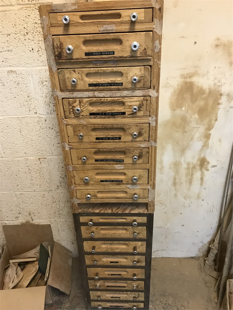 Hardware cabinets & contents