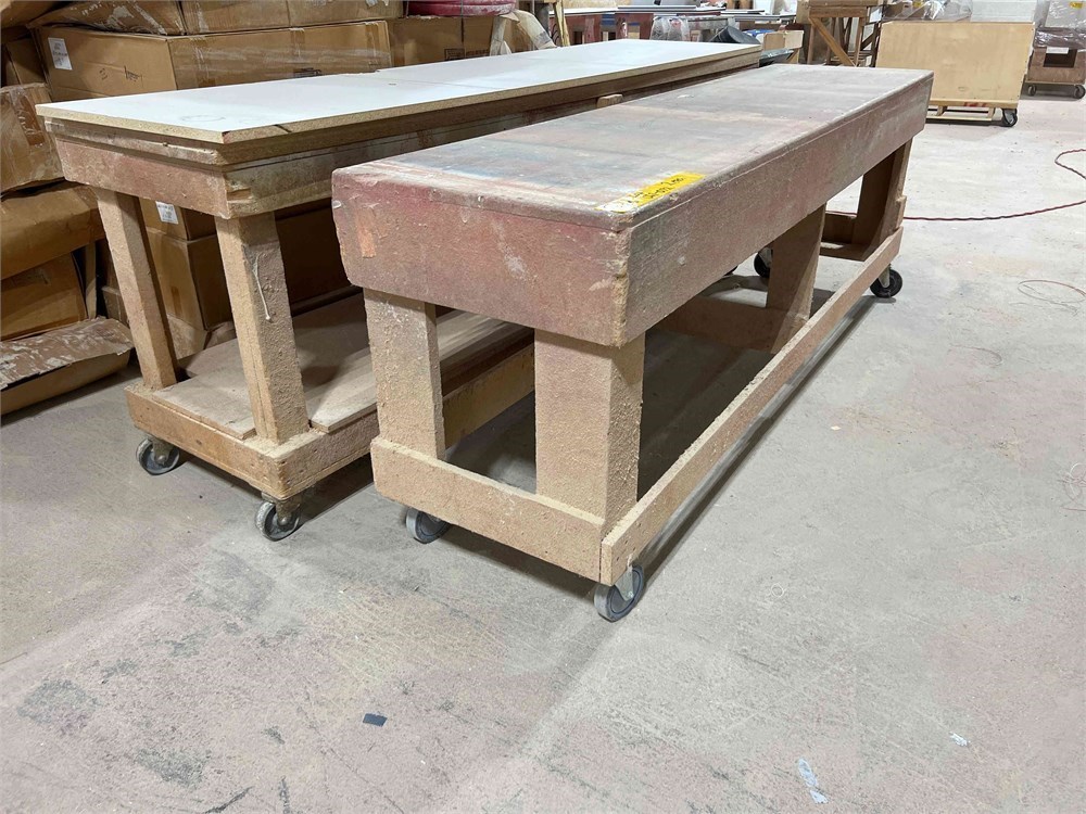 (2) rolling work tables