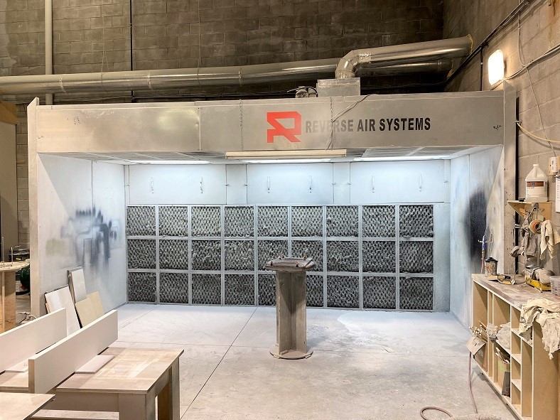 Reverse Air Systems Spray Booth - 16'W x 9'D x 7'H -  Location 2