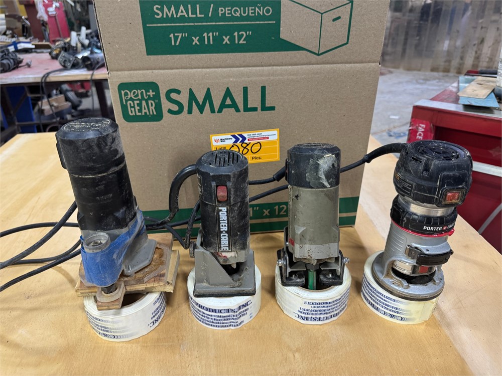 Porter Cable Trim Routers Qty. (4)