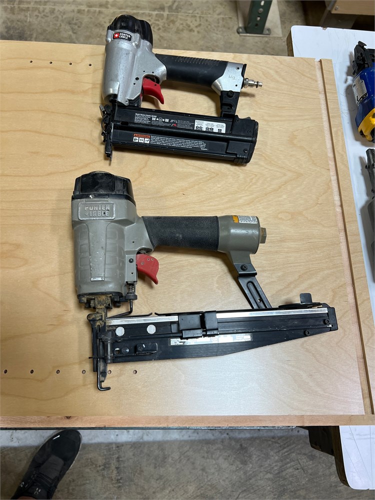 Two (2) Porter Cable Pneumatic Nailers