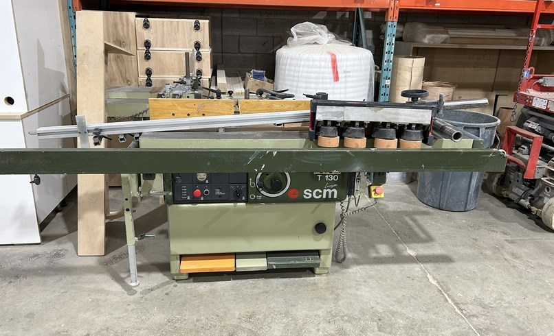 SCM "T130N" Sliding Table Shaper & (4) Roll Feeder- Concord, ON