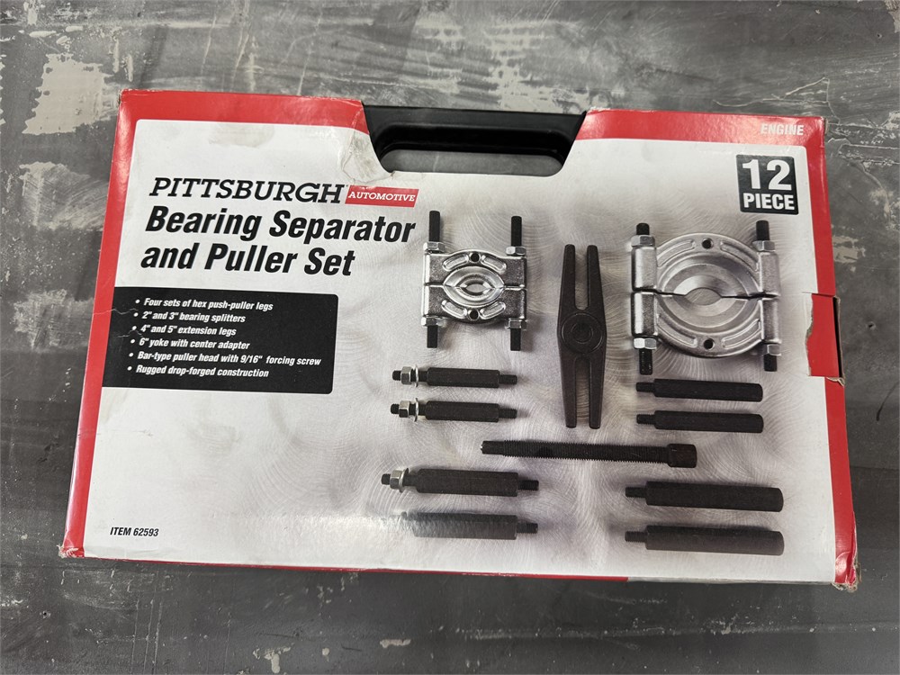 Pittsburgh 12 Piece Bearing Separator & Puller Set