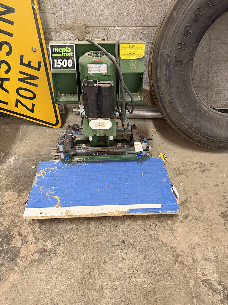 Meplamat "1500" Hardware Boring Machine