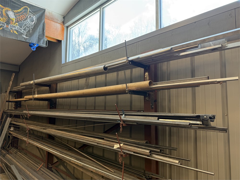 Aluminum Rods on Top Shelf