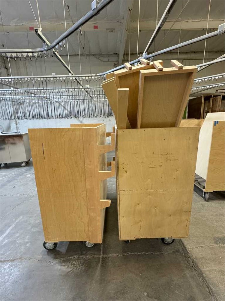 Two (2) Wooden Carts