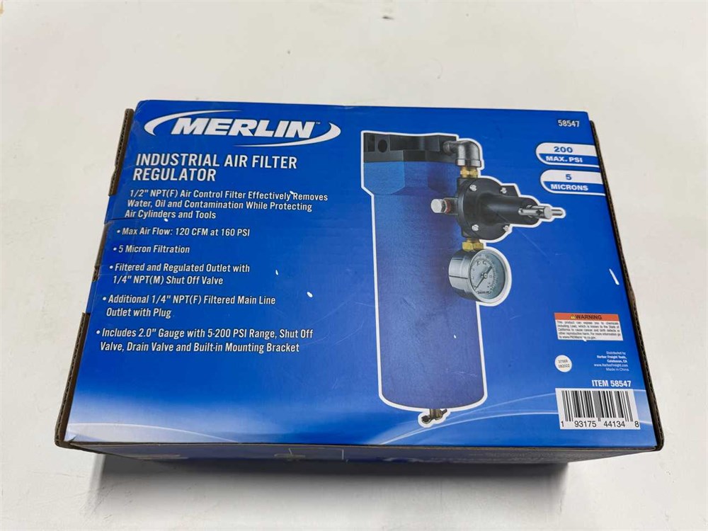 Merlin Industrial Air Filter Regulator (New in Box)