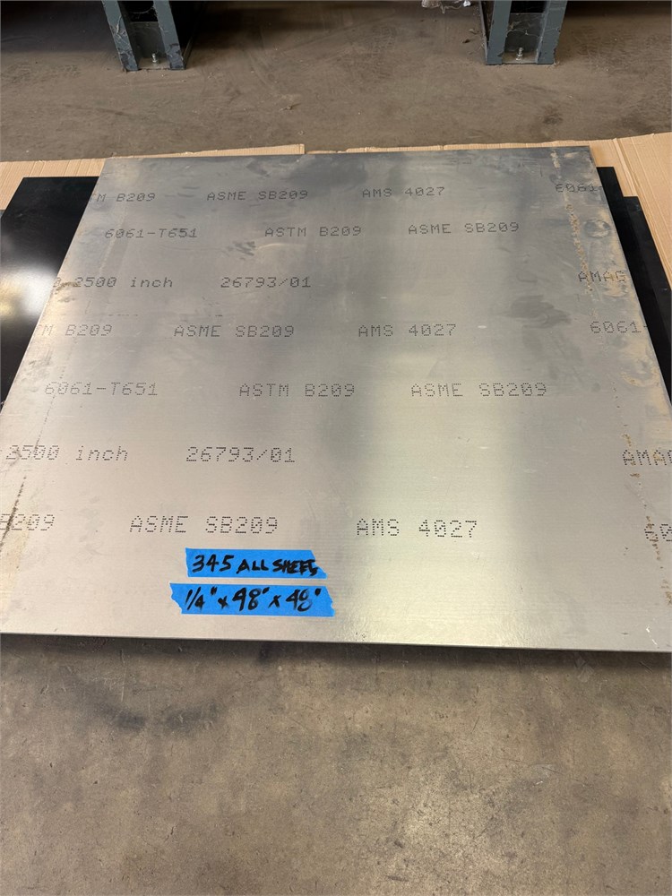 Steel & Aluminum Sheet Goods - as pictured