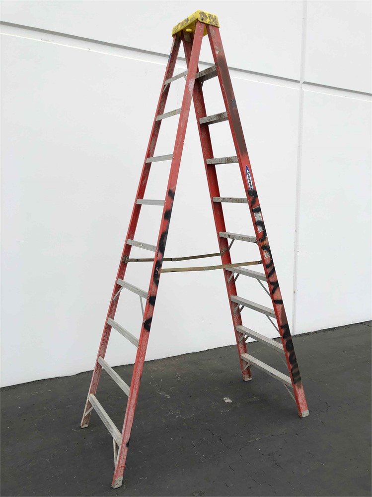 Werner 10' Fiberglass A-Frame Ladder