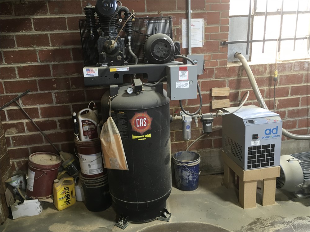 COMPRESSED AIR SYSTEMS "B53V84" AIR COMPRESSOR WITH PNEUMATECH AIR DRYER