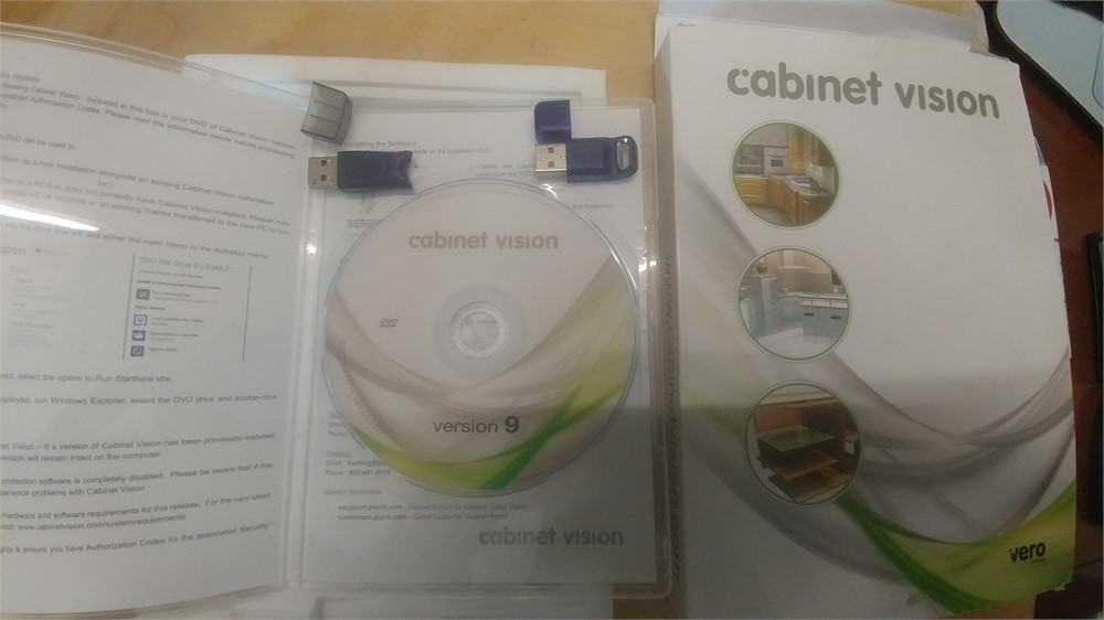 CABINET VISION SOFTWARE PACKAGE, VERSION 9