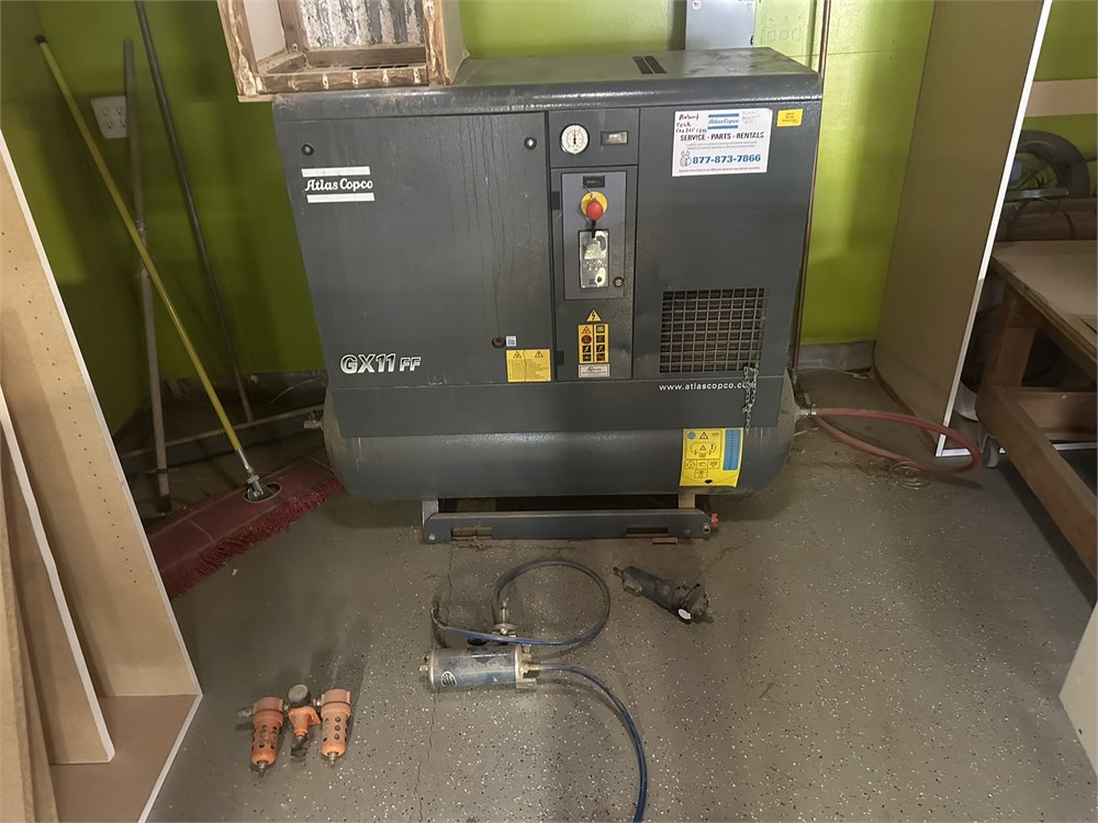 Atlas Copco "GX11FF Airpower" Rotary Screw Air Compressor
