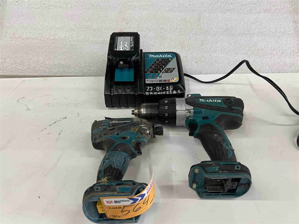 Makita 18 Volt Cordless Drill, Driver, Battery & Charger