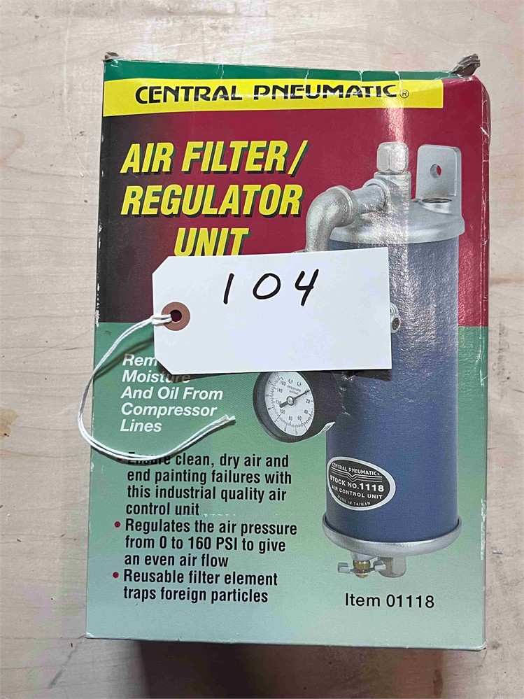 Central Pneumatic "01118" Air Filter/Regulator