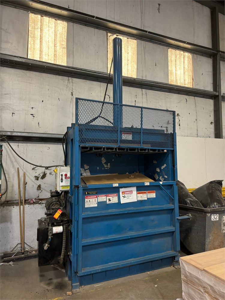 Blue Industrial Baler