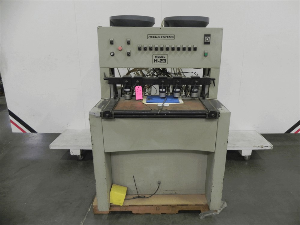 ACCU-SYSTEMS "H-23" DRILL AND DOWEL INSERTION MACHINE