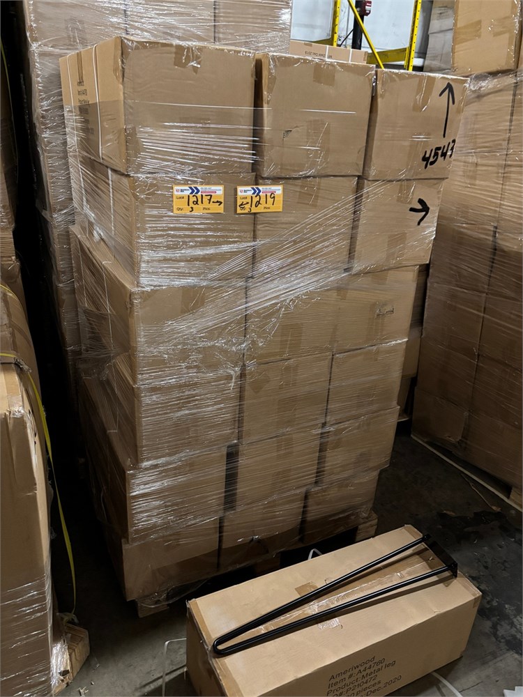 Lot of (3)Pallets of Metal Legs