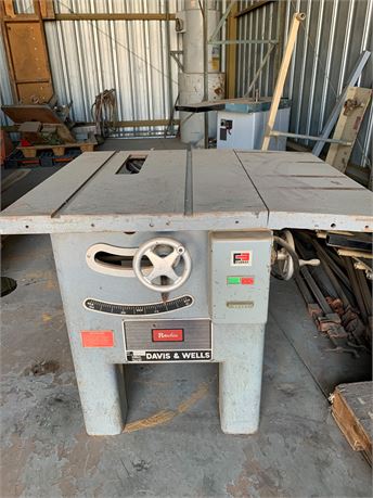 Davis and Wells "12-A-64" Table Saw