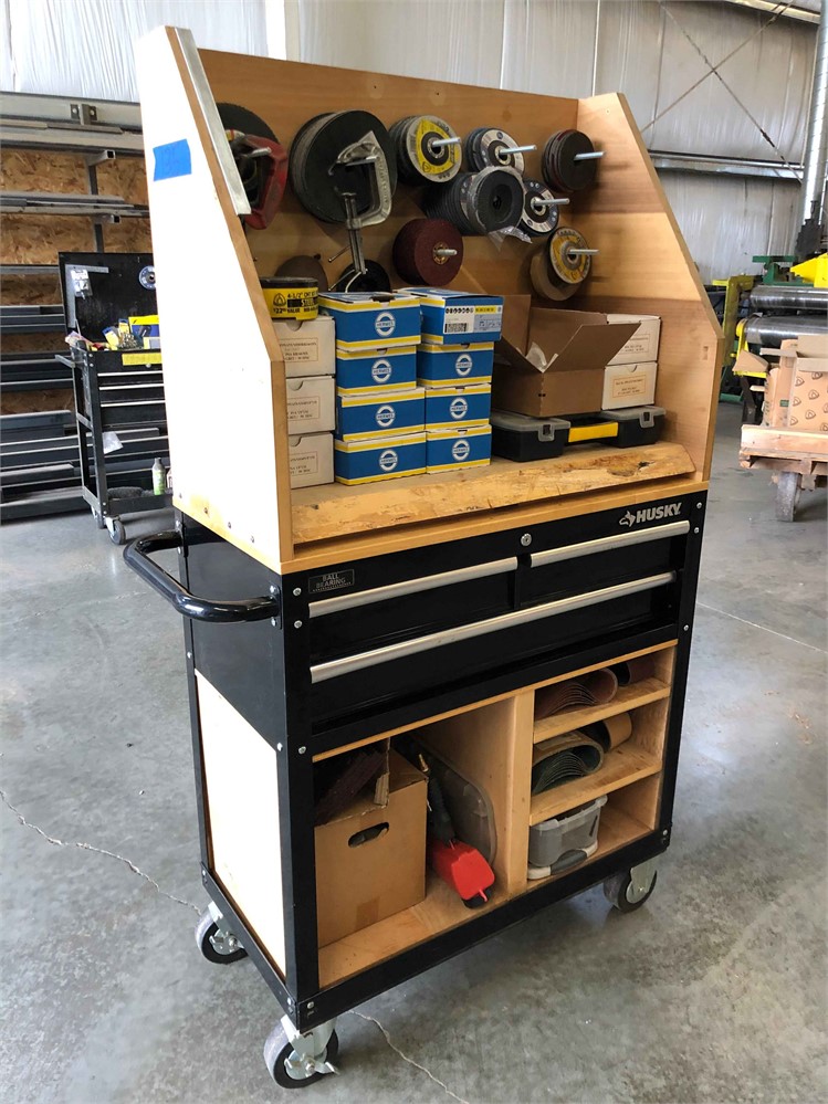 Husky Tool Chest with Abrasives and Metalworking Accessories