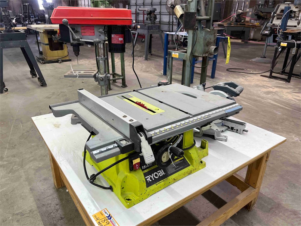 Table Saw, Drill Press, Chop Saw, Buffer