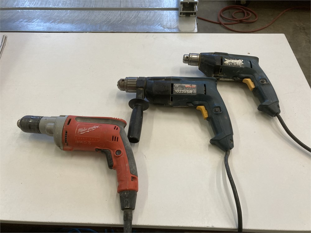 Milwaukie and Bosch Corded Drills
