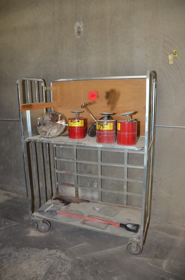 Rolling Cart with Contents