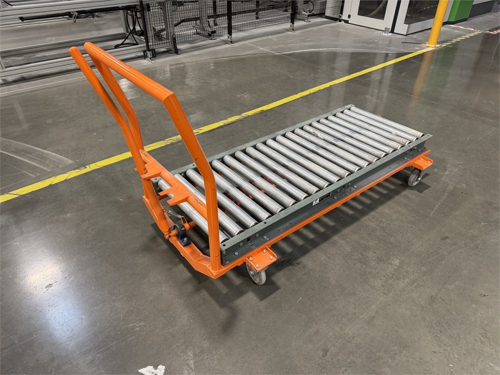 Metal Shop Cart with Idle Rollers