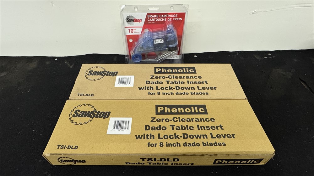 SawStop 10" Brake Cartridge/Two Zero Clearance Dado Table insert for 8" Blades