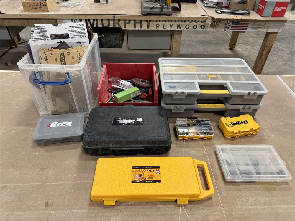 Assorted Tool Boxes/Hardware