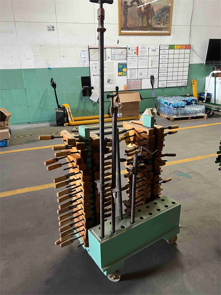 Wood Clamps & Pipe Clamps on Cart