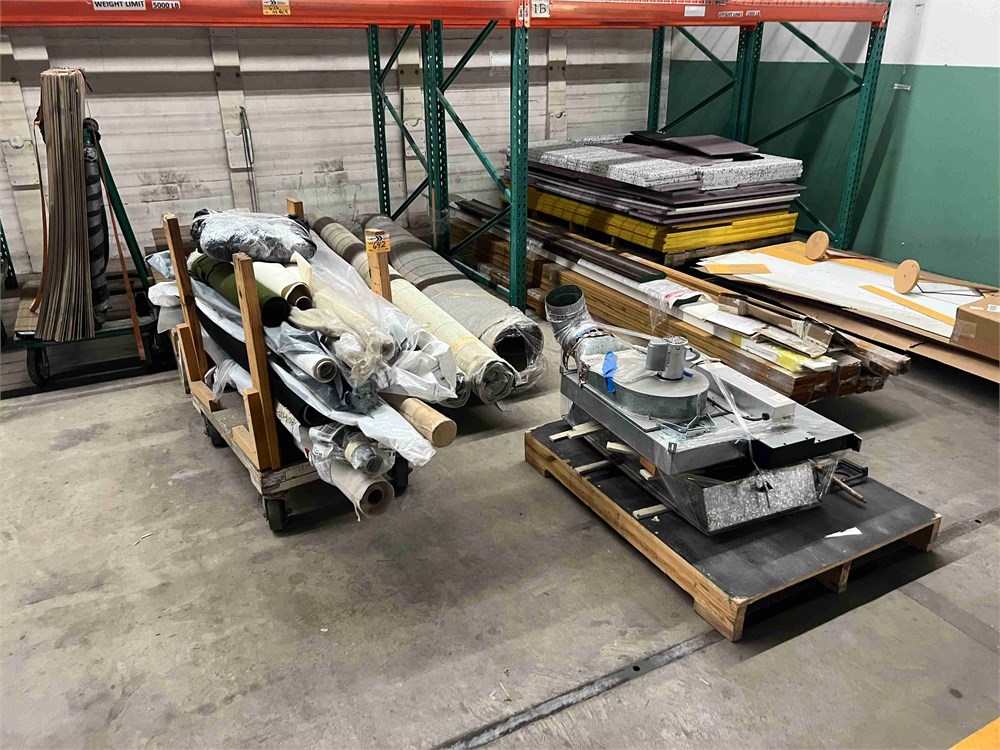 Carpet, Pad, Foam, Carts & Misc - As Pictured