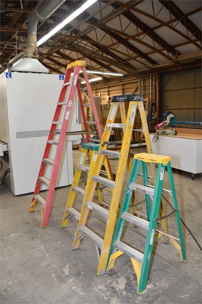 Lot of Fiberglass Ladders - Qty (4)