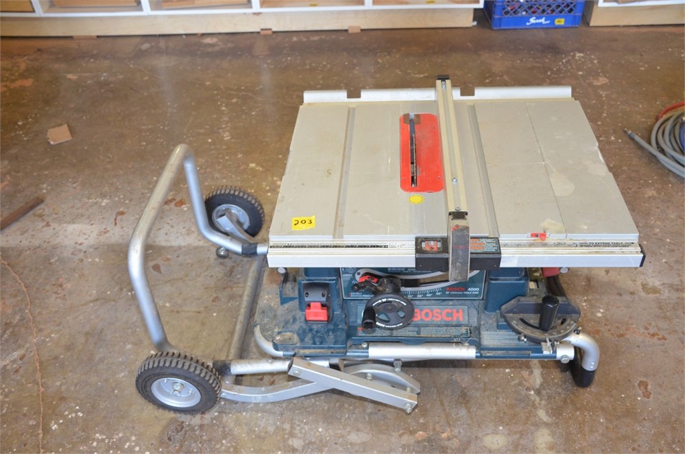 Bosch "4000" Contractor Saw & Stand