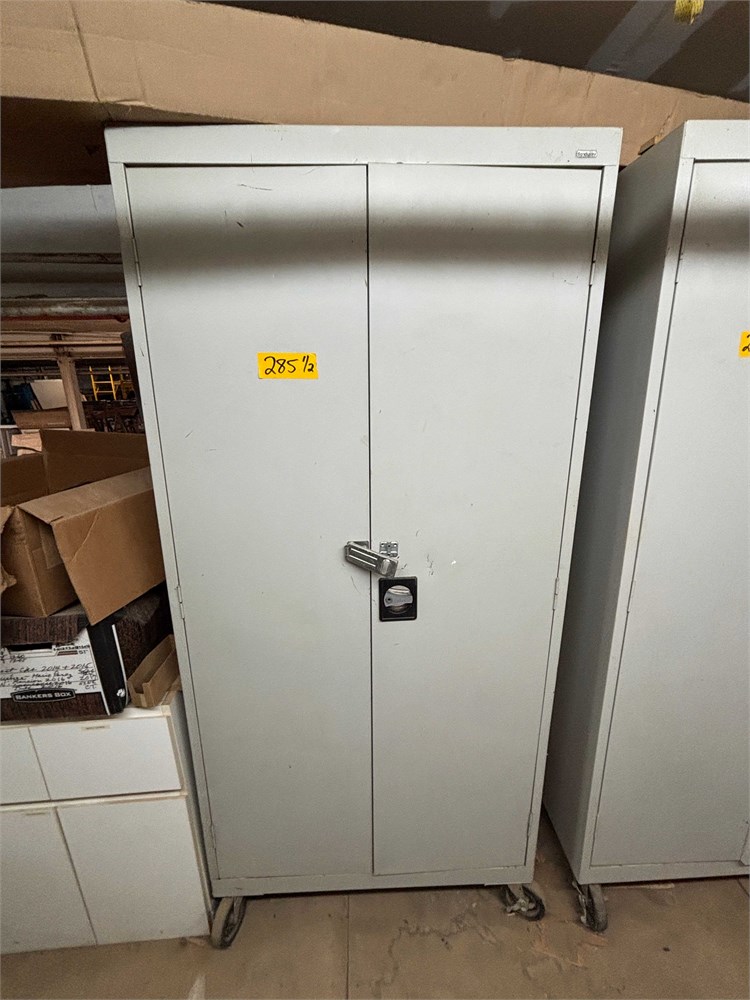 2 Metal Cabinets with Casters