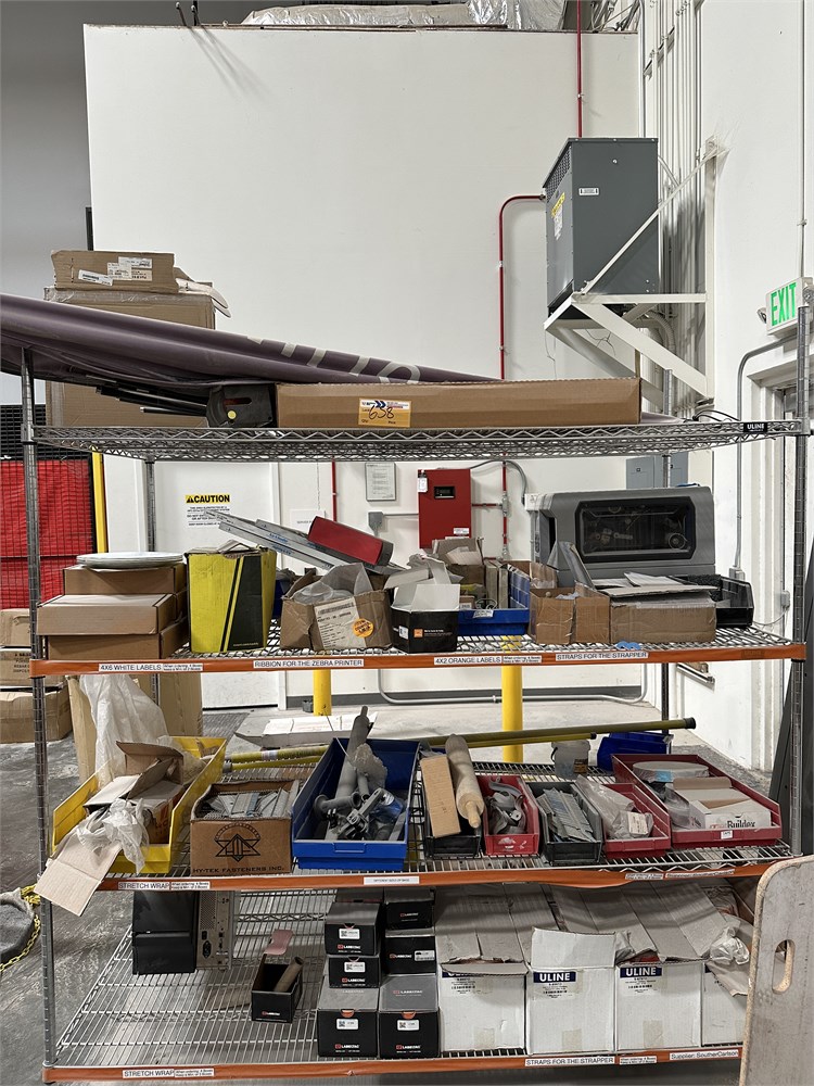 Storage Rack w/Contents