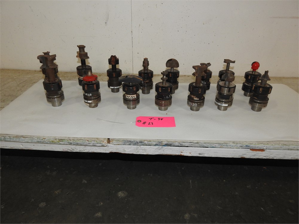 CNC TOOLING, LOT OF APPROXIMATELY 18 TOOL HOLDERS, COLLETS, AND TOOLING