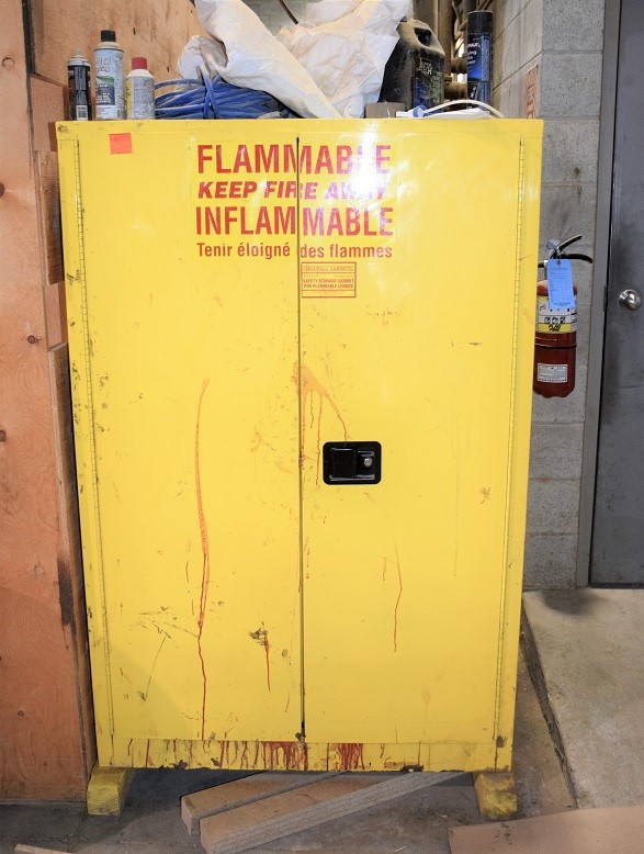 EXPLOSION PROOF PAINT STORAGE CABINET * CABINET ONLY NOT THE CONTENTS