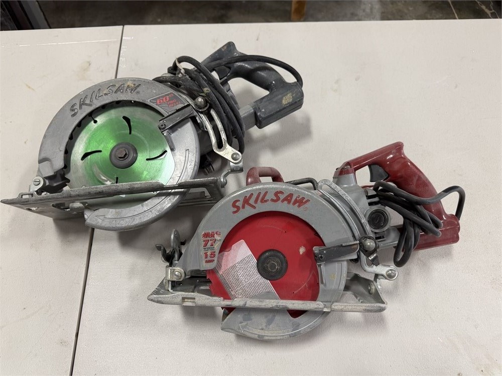 (2) Skil Saw " SHD77MM" Worm Drive Saws