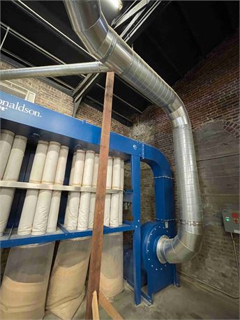 Dust Extraction Pipe - Installed - as pictured