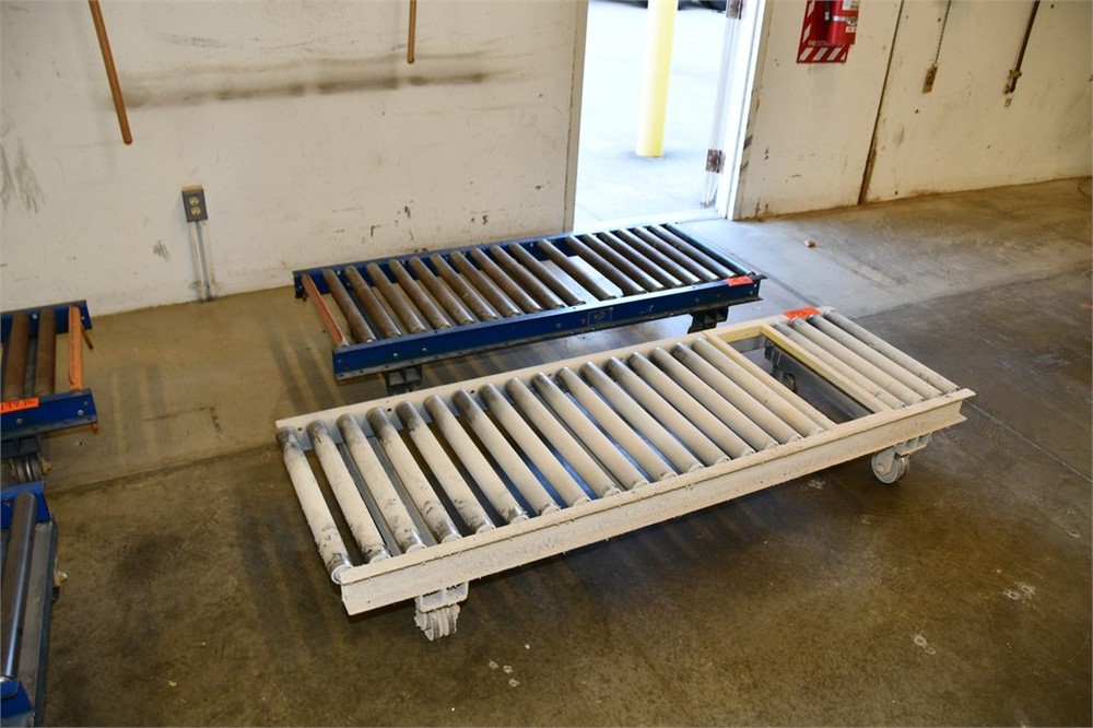 Two (2) Transfer Carts/Roller Conveyors