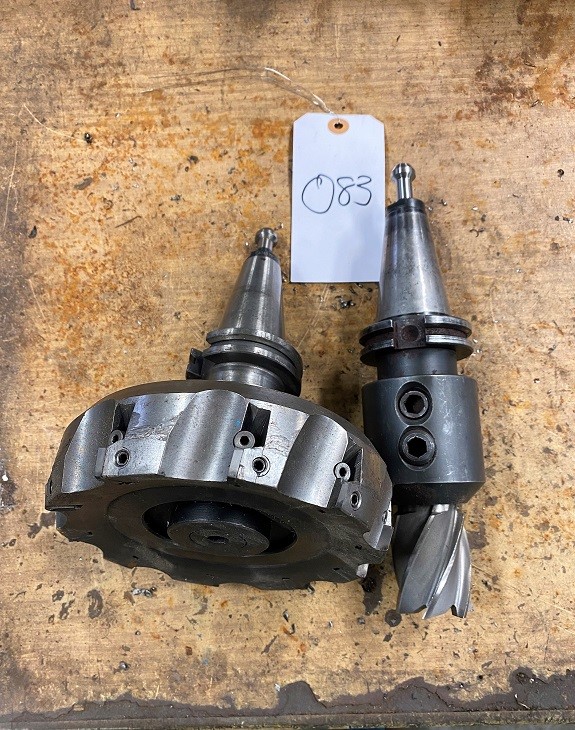 6" Carbide Milling Cuter & 1.75" H.S.S. MillingCuter Both with CAT Adaptor