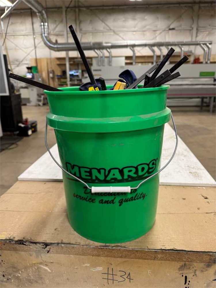 Bucket of Squeeze Clamps - as pictured