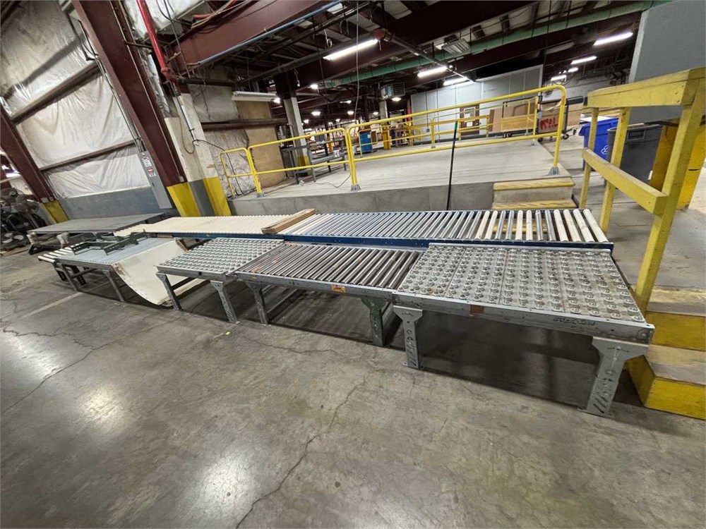 Lot of roller conveyors