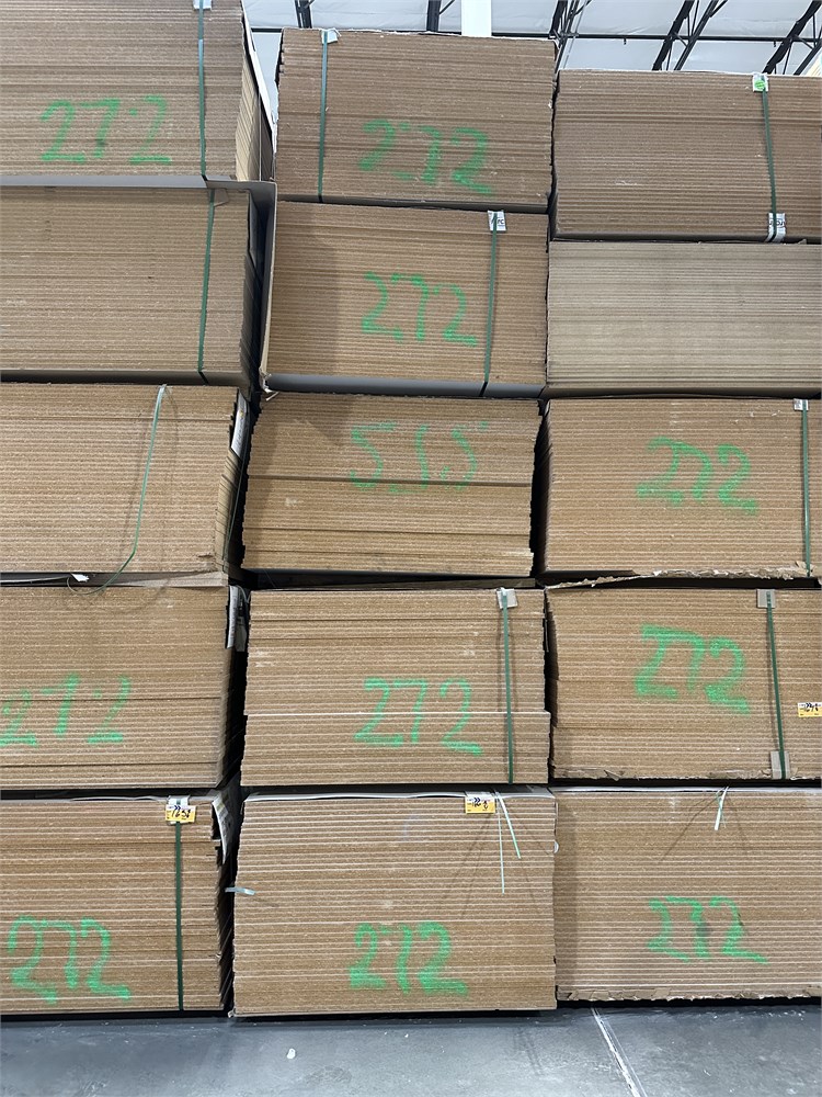 (5) Bundles of Particleboard Panels