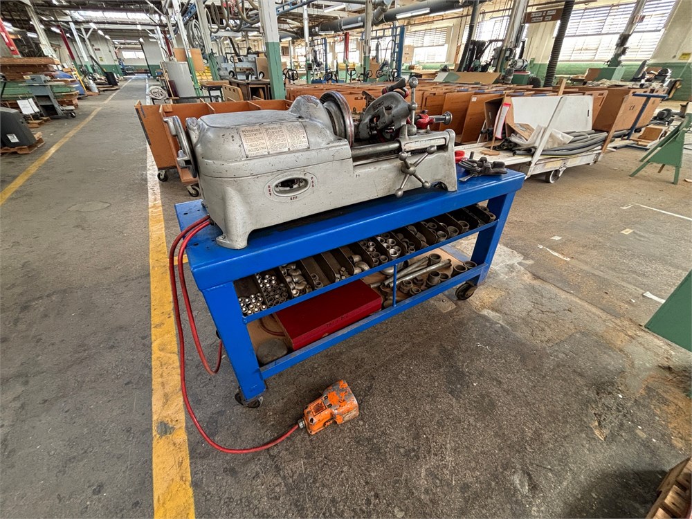 RIDGID "535" Pipe Threading Machine & Cart