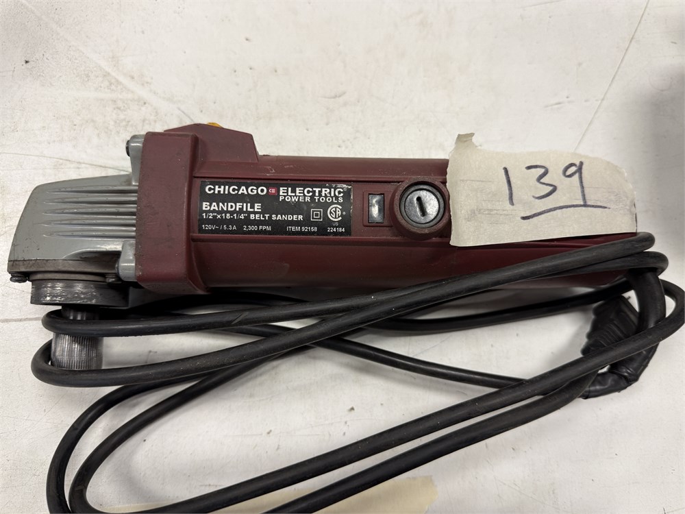 Chicago Electric "Bandfile" Belt Sander