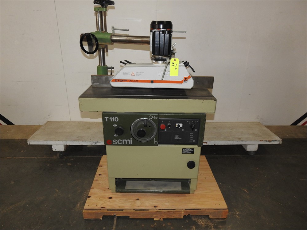 SCMI "T110A SPINDLE SHAPER" WITH MAGGI 2048 POWER FEEDER